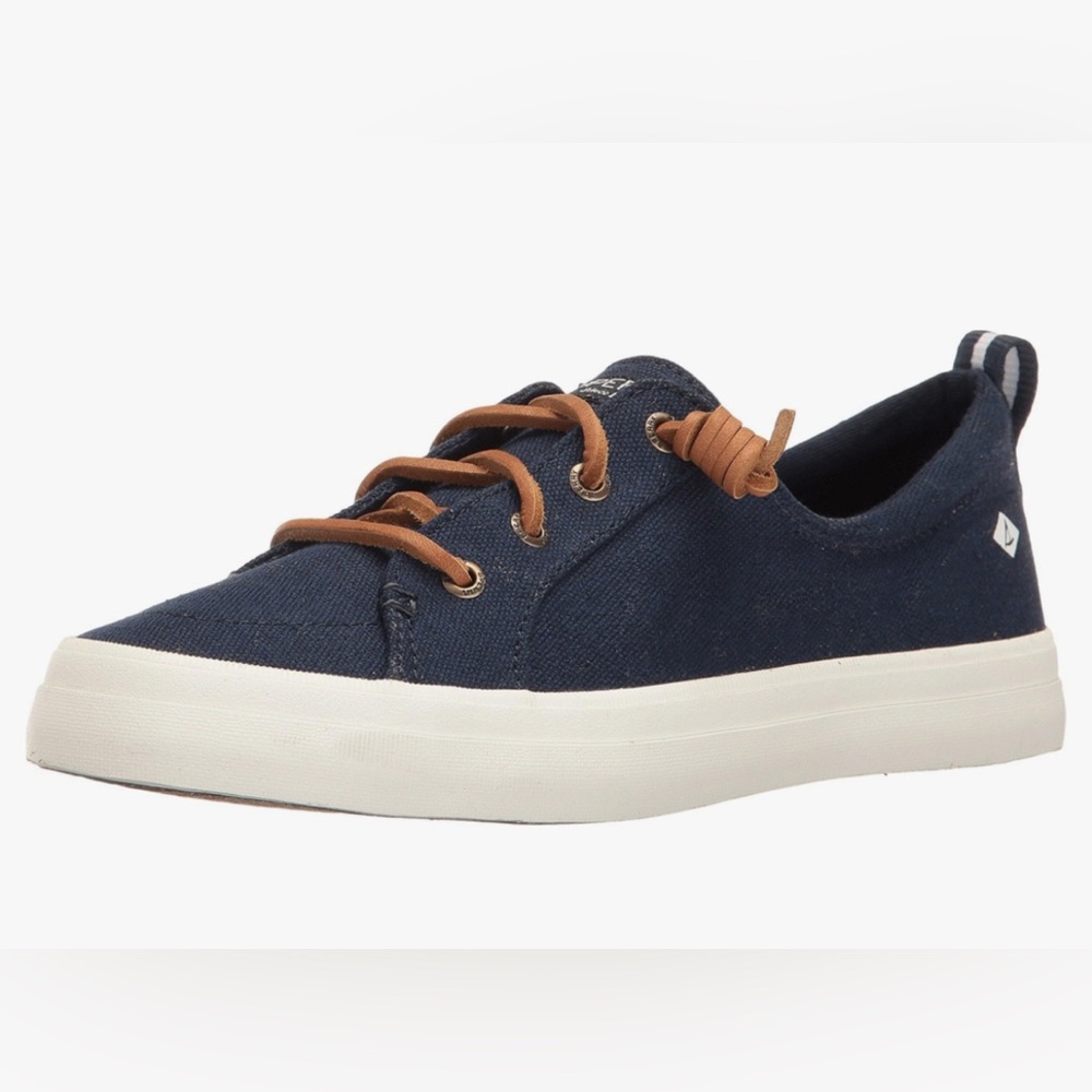 • Sperry • EUC • Crest Vibe Washable Leather Barrel Lace Sneaker • Size 9